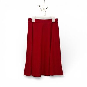 Afibi Elegant Red A-Line Skirt Women’s Medium